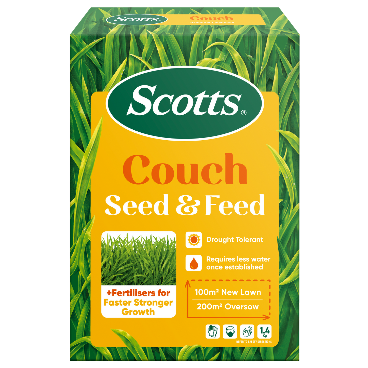 Scotts Lawn Builder Couch Lawn Seed - 1.4kg