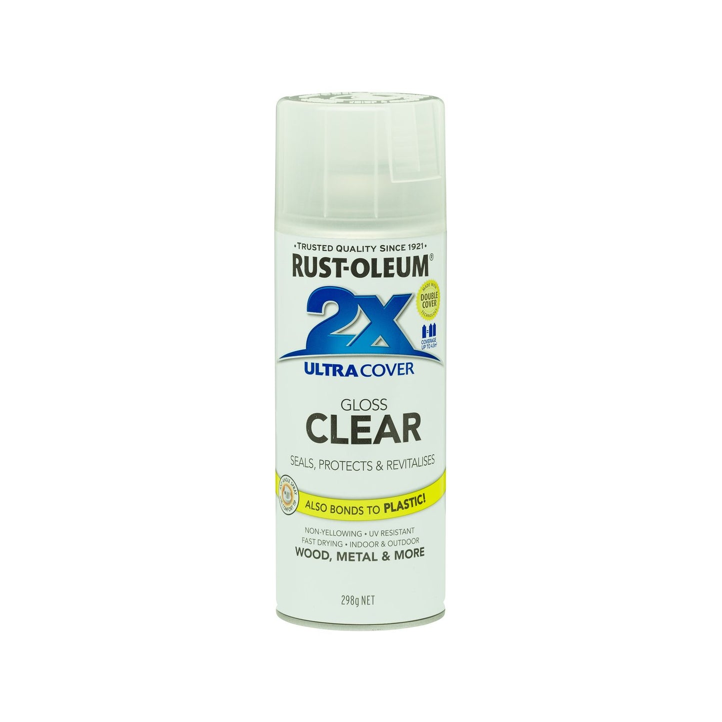 Rust-Oleum 2X Ultra Cover Gloss Clear Spray Paint - 298g