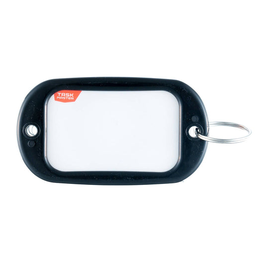 Taskmaster Extra Large Key Tags - 95 x 56mm, Black, 2 Pack