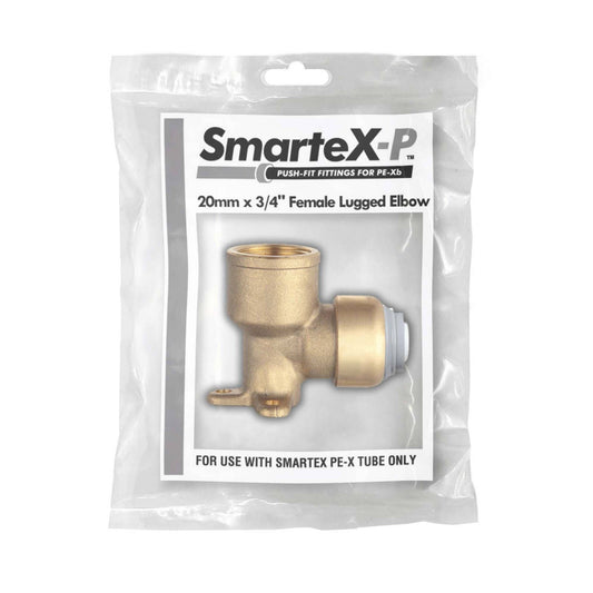 Smartex Pex Female Lugged Elbow - 20 x 20mm