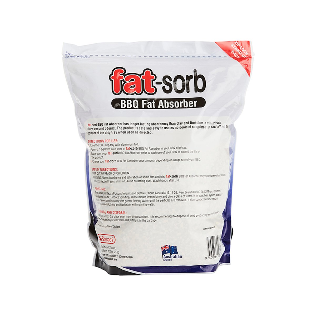 Fatsorb Cleaning Agent - 2L - Plastic Bag - Absorbs Fats and Oils
