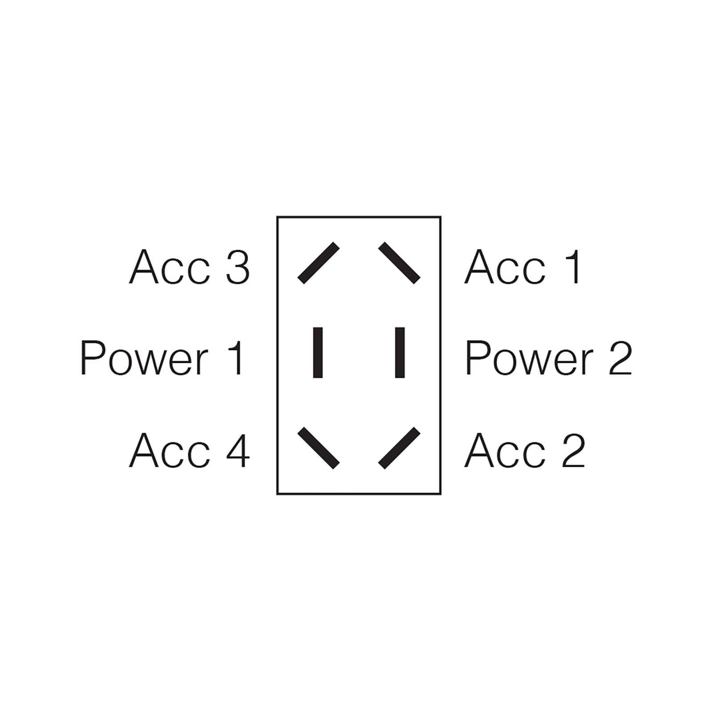 Narva Heavy Duty Rocker Switch - DPDT - 12/24V - 20A/10A