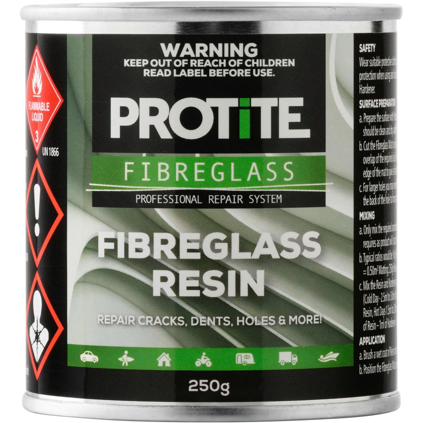 Protite Fibreglass Resin - 250g