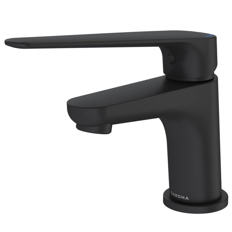 Homecare By Caroma Black Matte Assistant Living Basin Mixer
