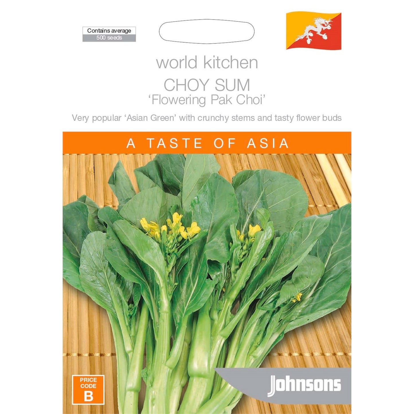 Johnsons Choy Sum Seeds - 95mm