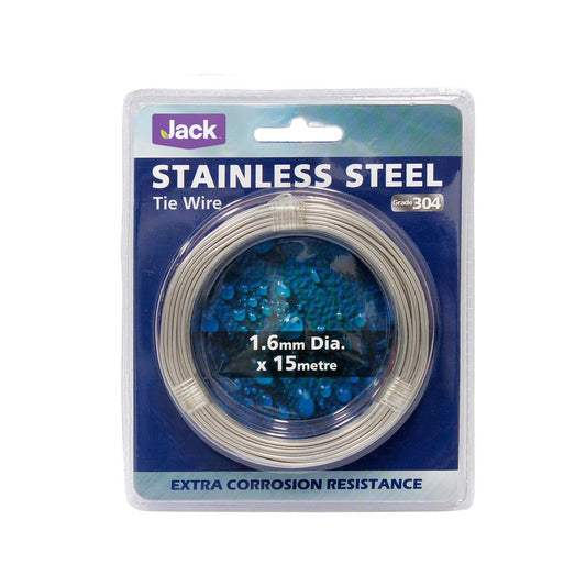 Jack Tie Wire - 1.6mm x 15m - Stainless Steel - Soft & Easy to Use