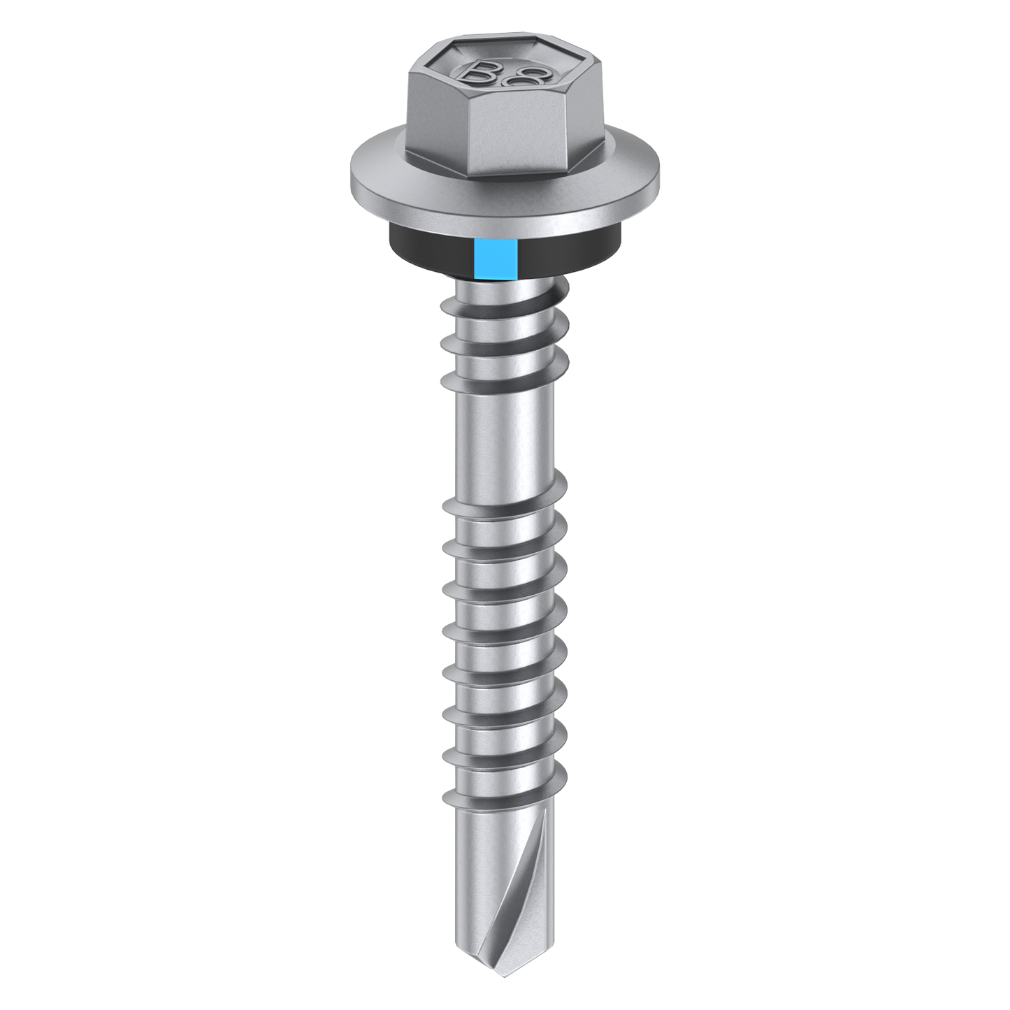 Bremick Hex Roofing Screw - 12g x 39mm - B8 - 50 Pack