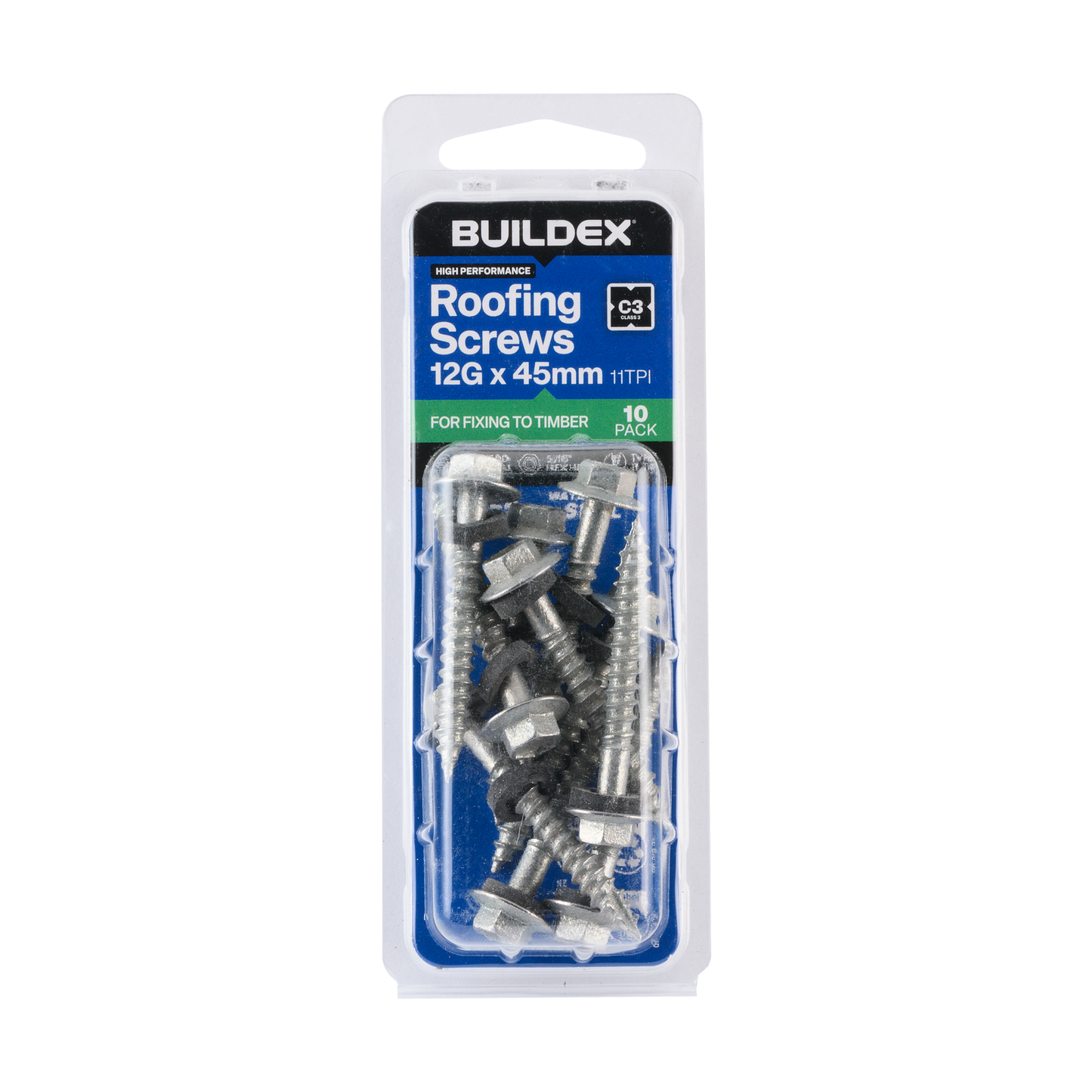 Buildex Cladding Screws - 12g x 45mm - 10 Pack