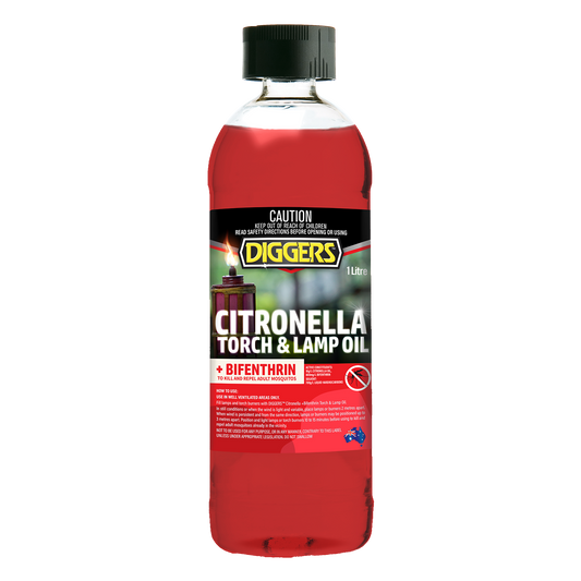 DIGGERS Citronella Torch And Lamp Oil +Bifenthrin - 1L