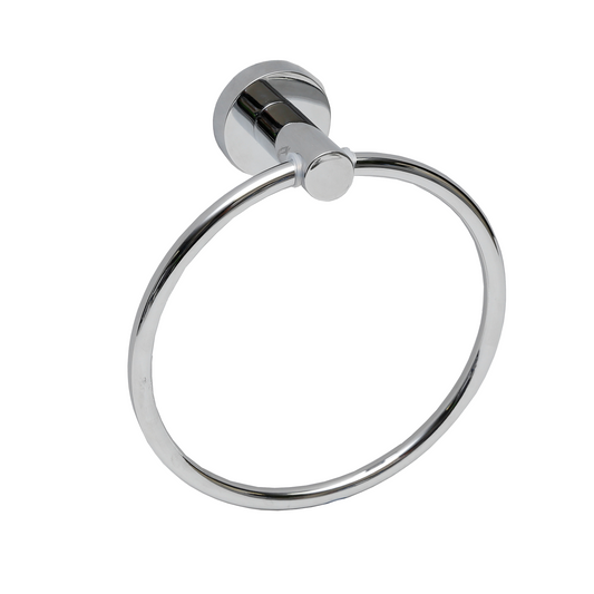 Estilo Bella Single Towel Ring Chrome