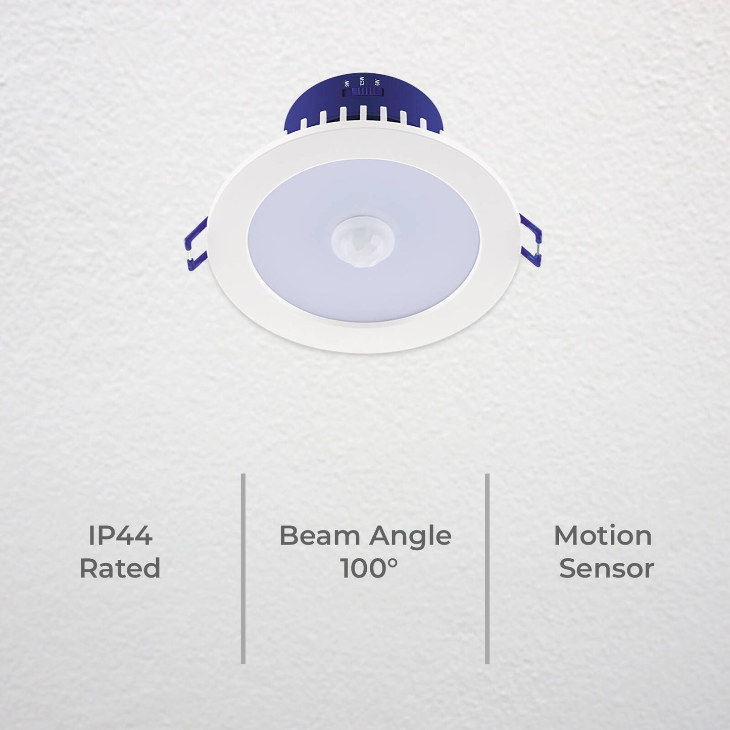 Deta Multi Power Tri Colour LED Downlight - 92mm - 6W/7.5W/9W