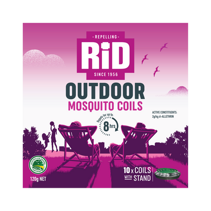 RID Insect Repellent Mosquito Coils - 10 Pack