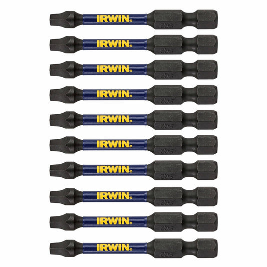 Irwin Impact Pro Performance Bits 57mm SQ2 10 Pack