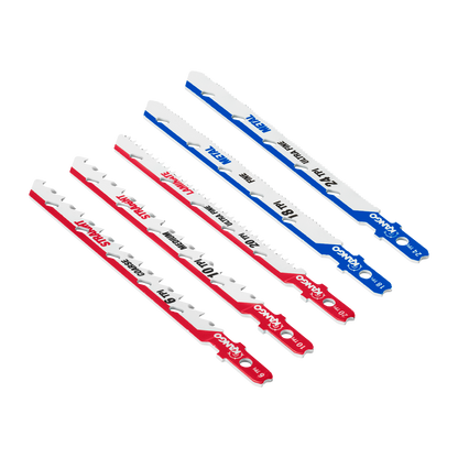 Kango All Purpose Jigsaw Blade Set - 10 Piece - 102 x 13 x 124mm
