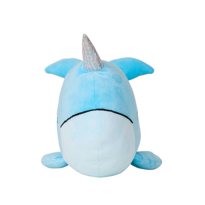 Happy Tails Narwhal Plush Toy - 230 x 260 x 380mm - Blue