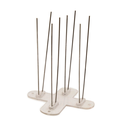 Jack Stainless Steel Outdoor Pest Control Cross Spikes - 4 Pack - 90mm