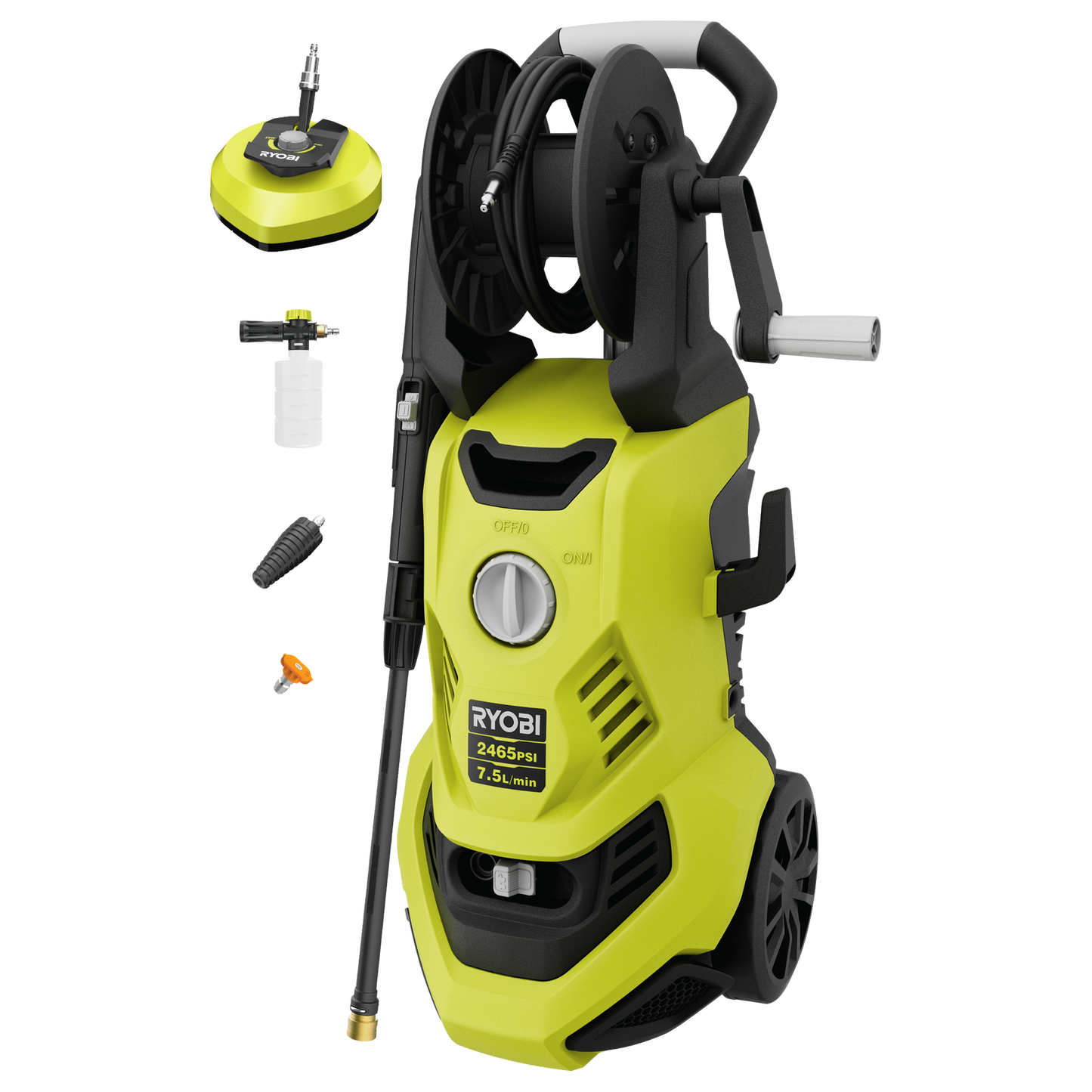 Ryobi High Pressure Washer - 2465 PSI - 7L/min