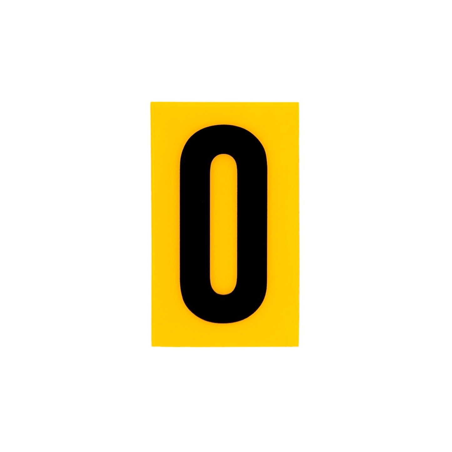 Sandleford Yellow Self Adhesive House Number 0 - 60mm