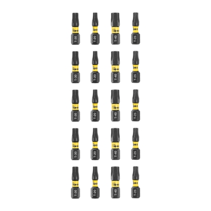 Kango TX Mix Impact Driver Insert Bits - 25mm - 20 Pack
