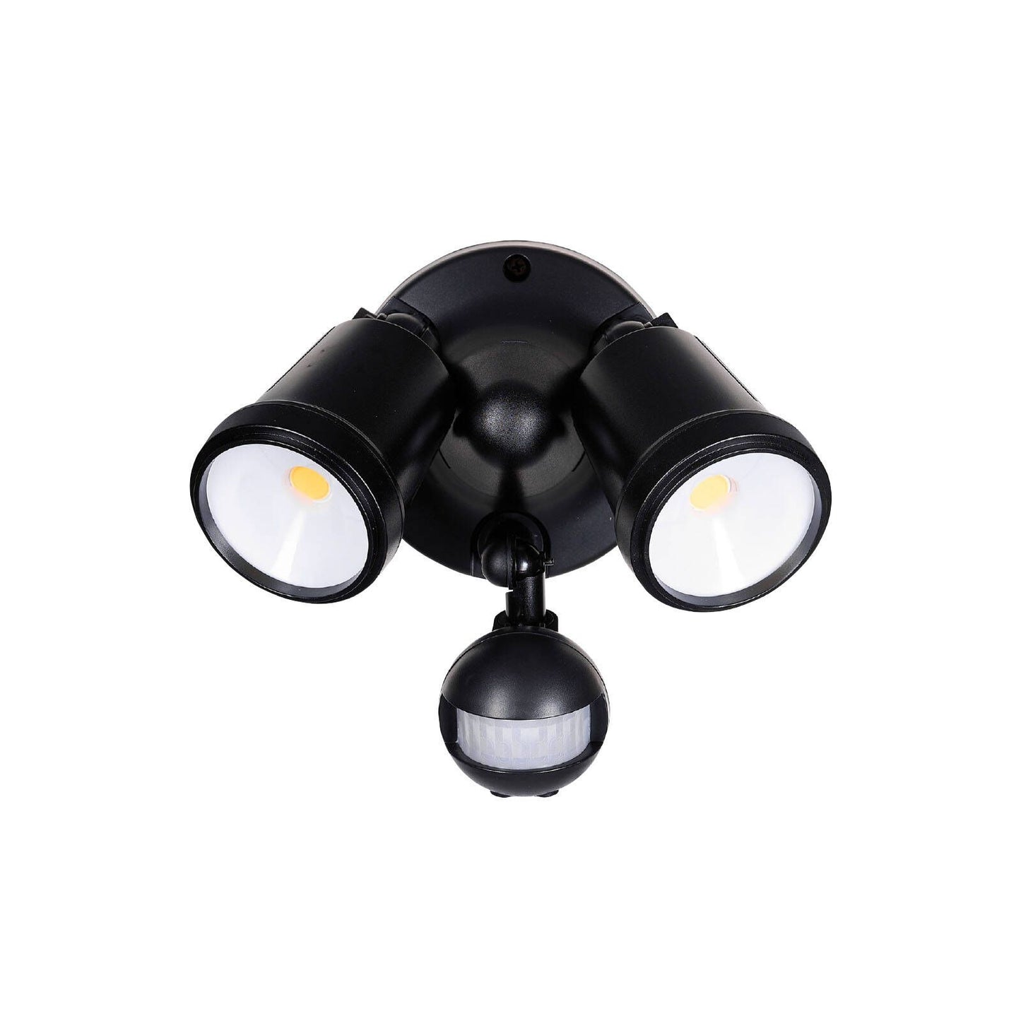 Brilliant Black Raptor III LED Twin Security Light - 20W - 1800 Lumens