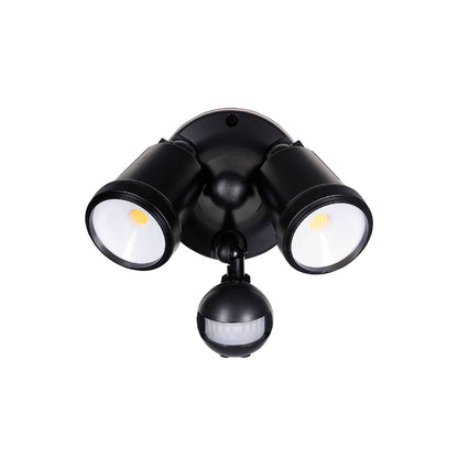 Brilliant Black Raptor III LED Twin Security Light - 20W - 1800 Lumens