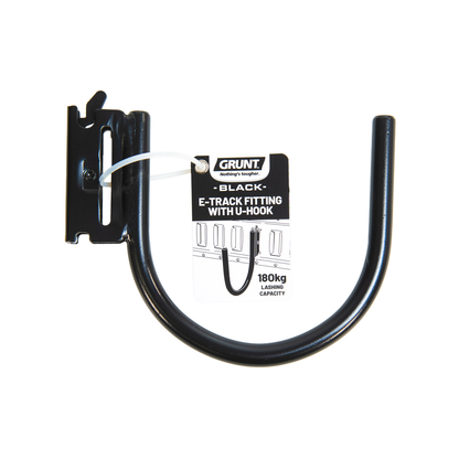 Grunt E Track Fitting with U Hook - 180kg - Black