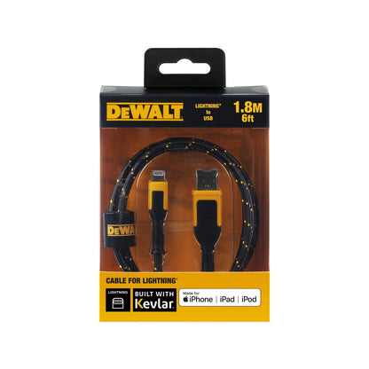 Dewalt Lightning to USB Charging Cable - 1.8m
