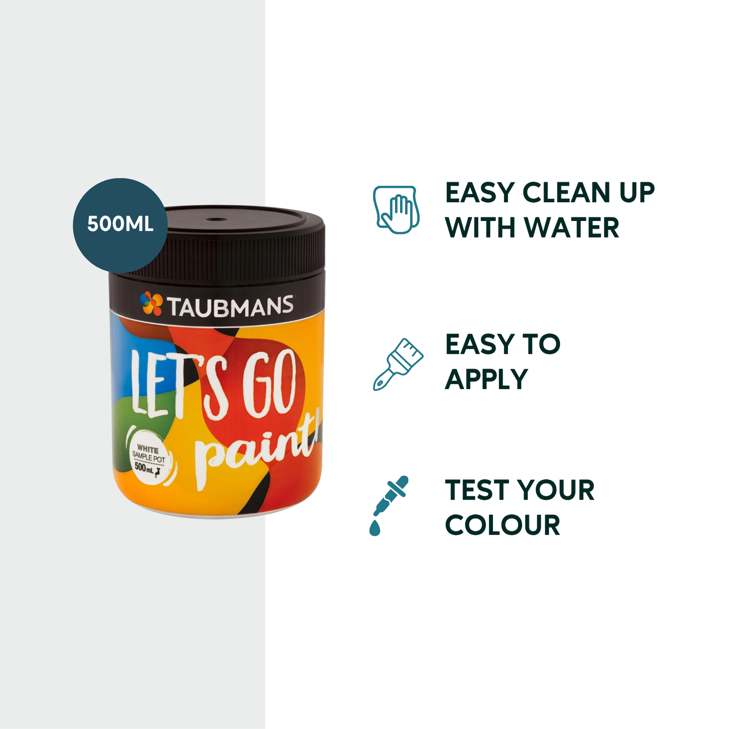 Taubmans White Sample Pot - 500ml