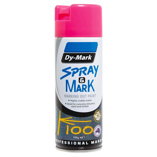 Dy-Mark Fluoro Pink Spray Paint - 350g