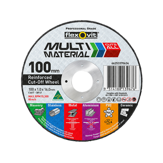 Flexovit Cut Off Wheel - 100mm x 1mm