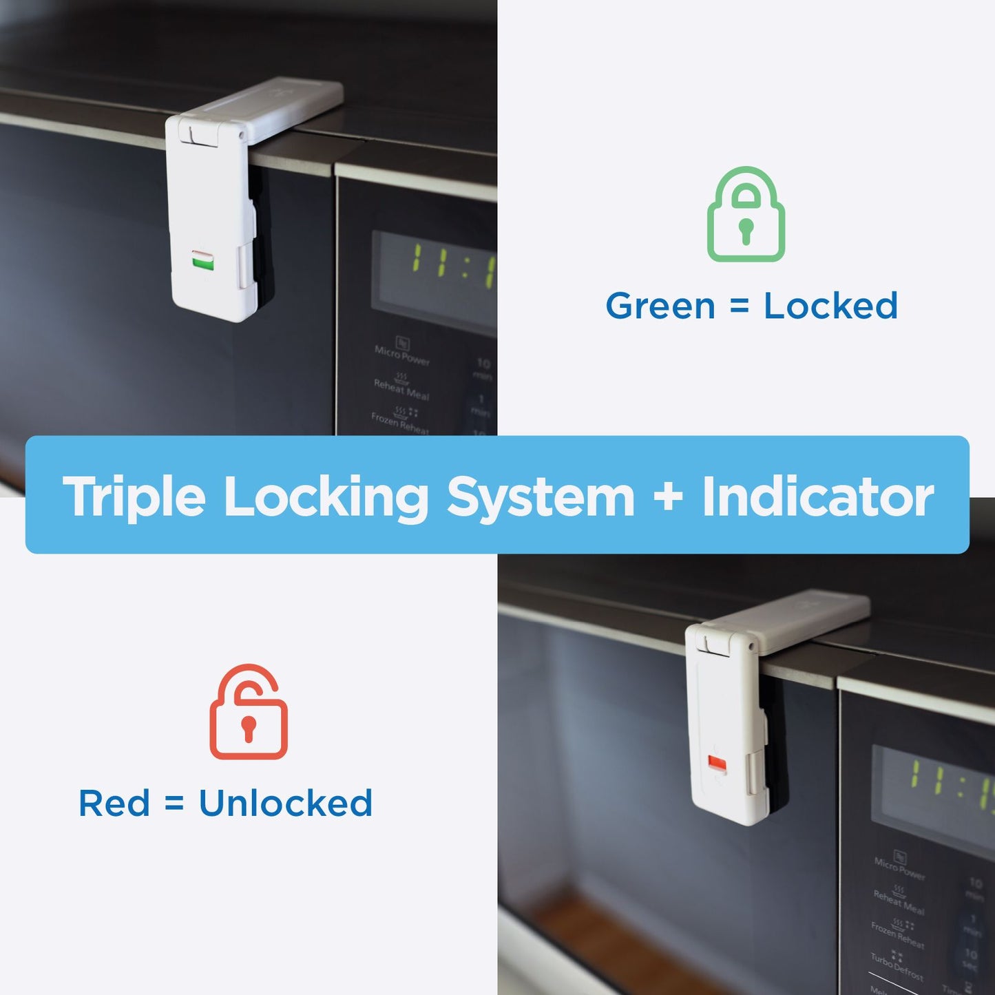 Perma Child Safety Ultimate Corner and Appliance Lock - 4 Pack