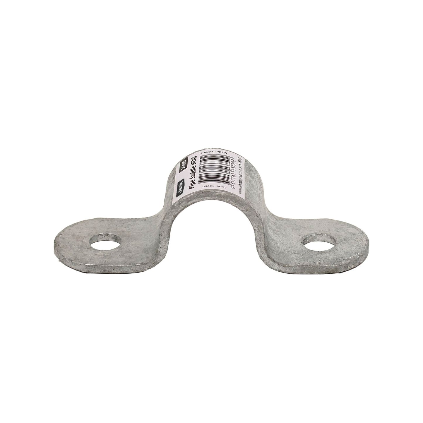 Jack Hot Dipped Galvanised Pipe Saddle - 25NB - 132 x 33 x 40mm