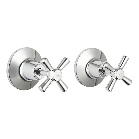 Mondella Chrome Cadenza Wall Top Assembly - 1/2 Turn - 245mm