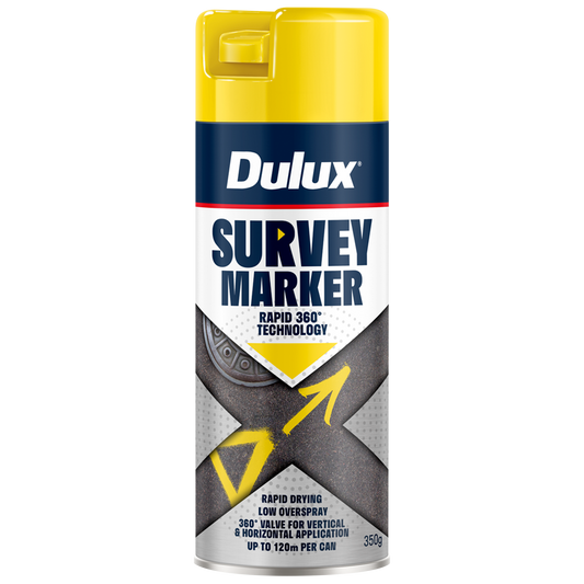 Dulux Vivid Yellow Survey Marker Spray - 350g