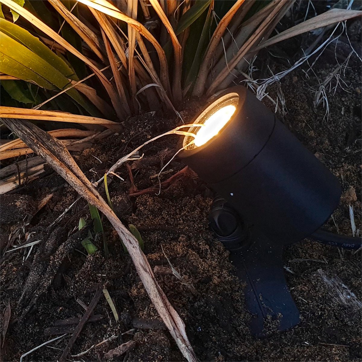 Elluminate Small Garden Spot Light - Warm White - Plastic - IP67 Weatherproof