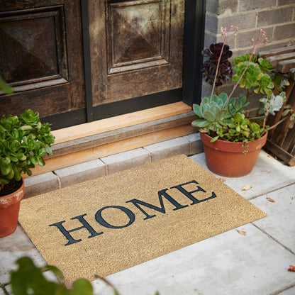 Madras Link Coir Mat - 50 x 80cm - Vinyl Backed - Outdoor - Durable