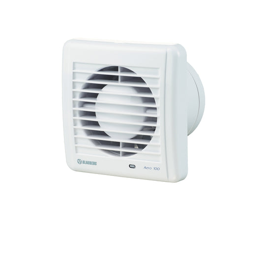 Blauberg 100mm White Aero Wall / Ceiling Exhaust Fan With Run On Timer