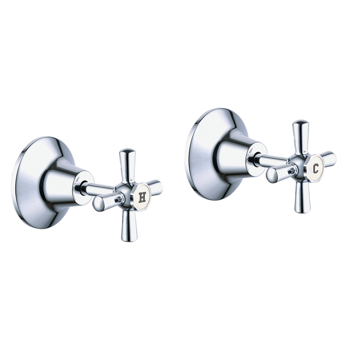 Estilo Chrome Wall Top Assembly Set - 65mm