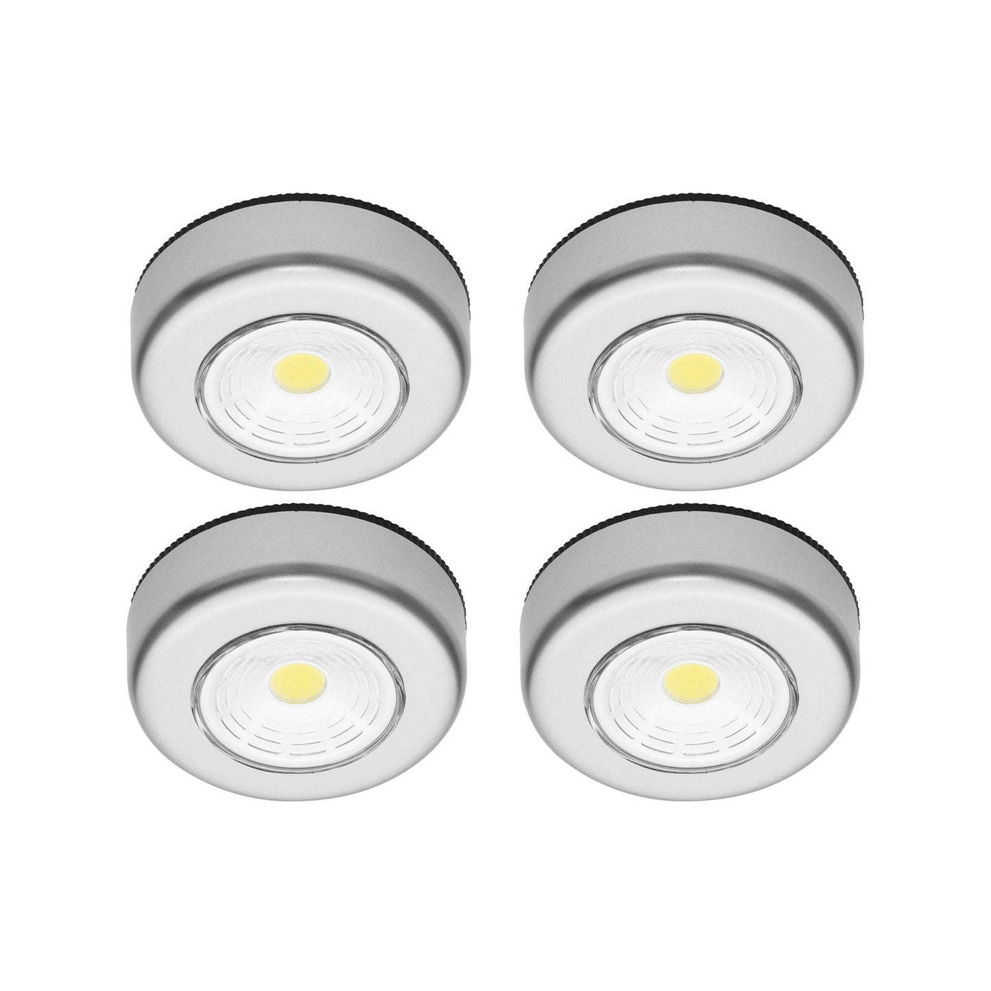 Click Led Puck Lights - 4 Pack - 168 x 25 x 68mm
