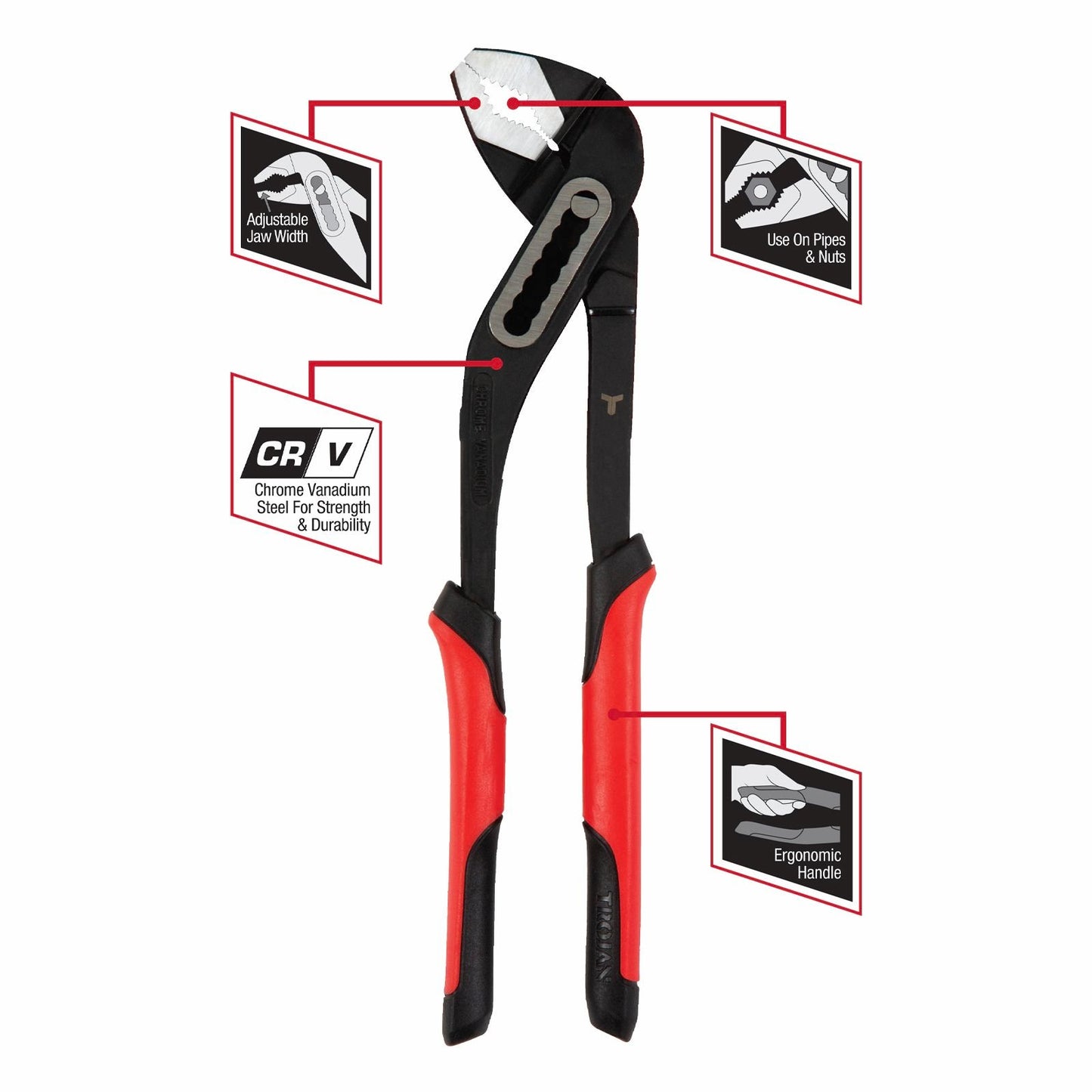 Trojan Multigrip Plier - 300mm