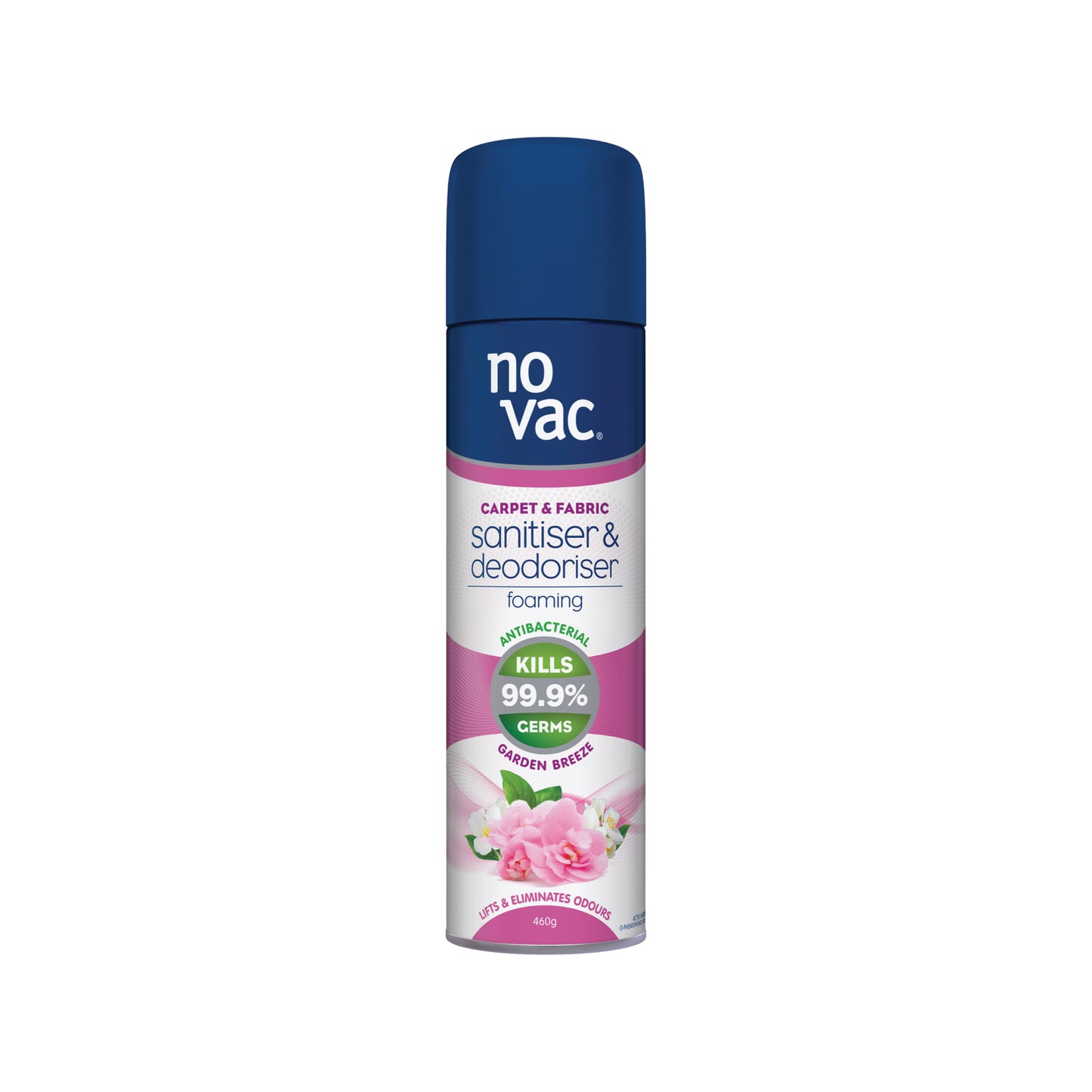 No Vac Foaming Sanitiser & Deodoriser - Garden Breeze - 460g