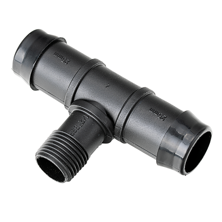 K Rain Barbed Tee - 25mm x 15mm Male - 110 x 50 x 280mm