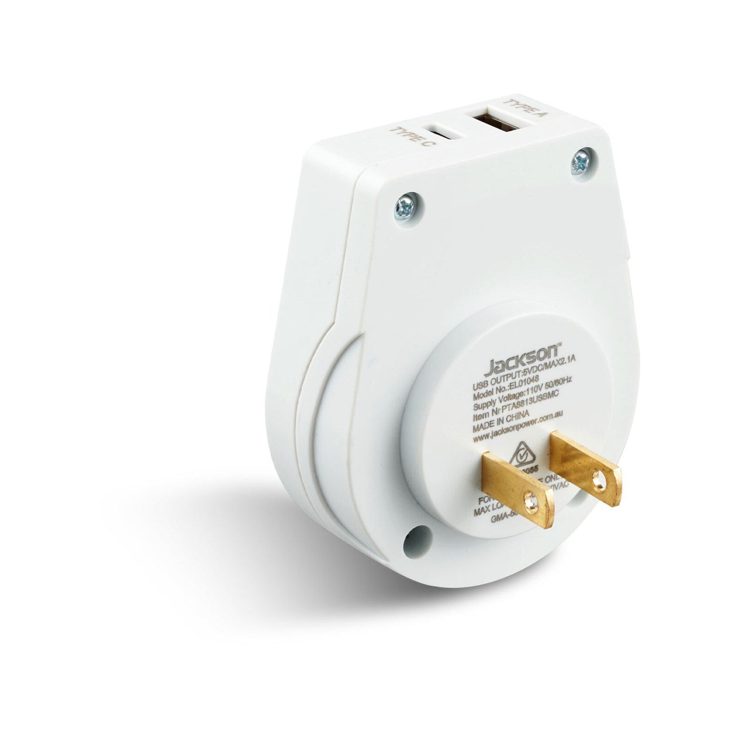 Jackson Outbound Slim USB A & C Travel Adaptor - Japan South America
