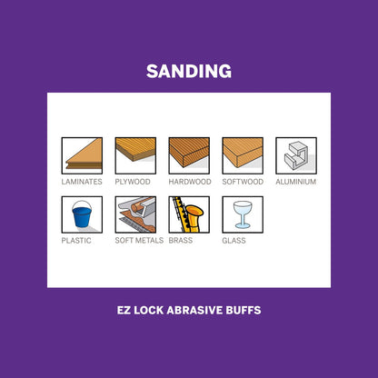 Dremel Finishing Abrasive Buffs - 180 280 Grit - Aluminium Oxide - 2 Pack