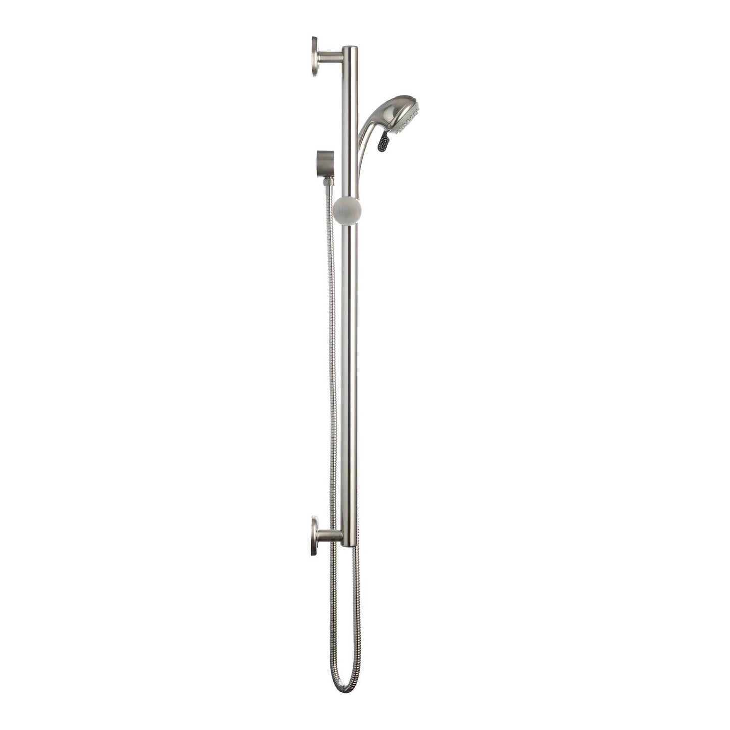 Evekare Grab Rail & 3 Function Shower - 32 x 900mm - Brushed Nickel