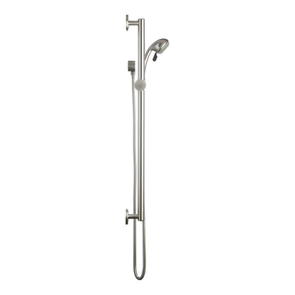 Evekare Grab Rail & 3 Function Shower - 32 x 900mm - Brushed Nickel