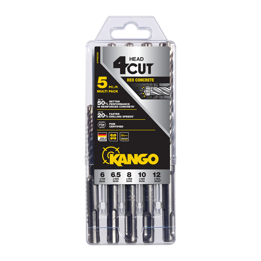 Kango K4 SDS Plus Drill Bit Set 5 Piece