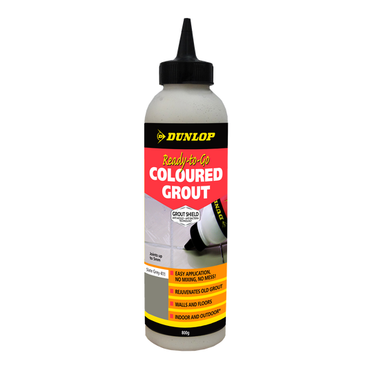 Dunlop Ready-to-Go Coloured Grout - 800g - Slate Grey