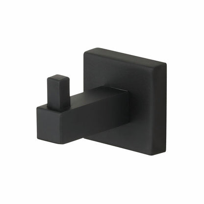 Mondella Matte Black Rococo Robe Hook - 44mm x 44mm x 60mm - Zinc
