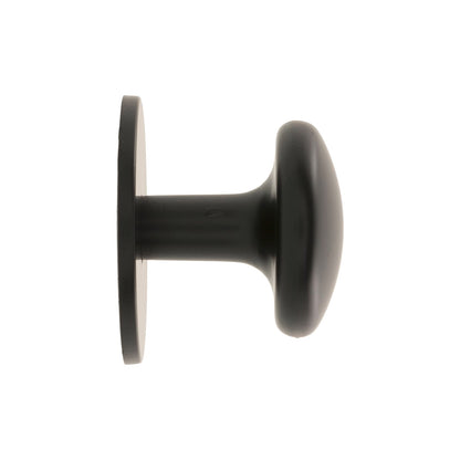 Prestige Black Flat Knob - 26mm - 6 Pack